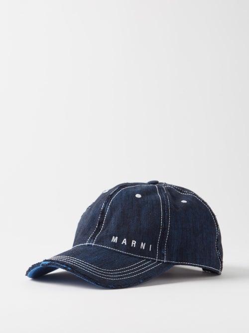 Marni - Logo-embroidered Denim Baseball Cap - Mens - Denim