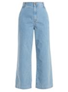 M.i.h Jeans Lake Wide-leg Cropped Cotton-corduroy Trousers