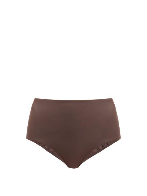 Matchesfashion.com Matteau - The High Waist Bikini Briefs - Womens - Nude