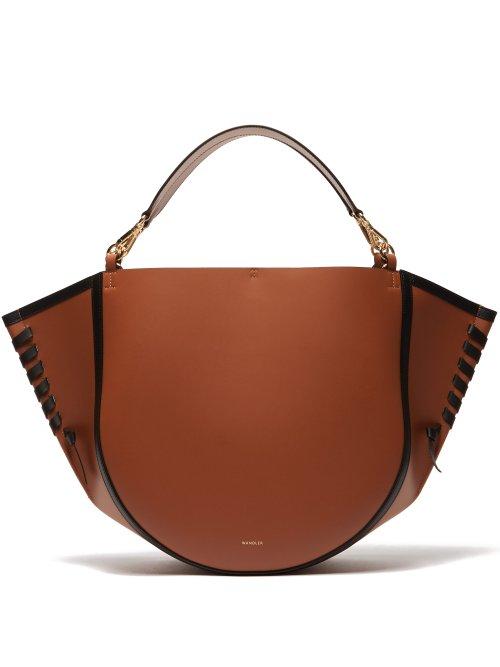 Matchesfashion.com Wandler - Mia Stitched Leather Tote - Womens - Tan Multi