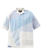Ahluwalia - Short-sleeved Striped Organic-cotton Shirt - Mens - Multi