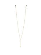 Matchesfashion.com Linda Farrow - Logo Pendant Gold Plated Sunglasses Chain - Womens - Yellow