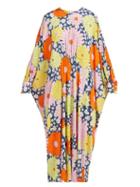 Matchesfashion.com Dodo Bar Or - Yvon Floral Print Kaftan Dress - Womens - Navy Multi