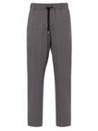 Matchesfashion.com Giorgio Armani - Birdseye Trousers - Mens - Grey