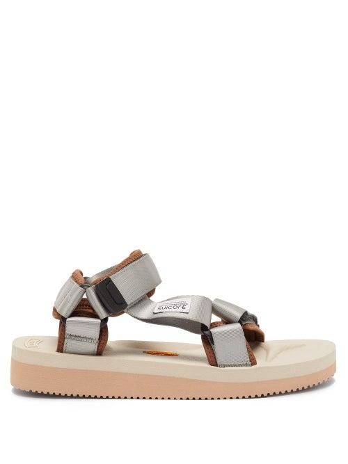Matchesfashion.com Suicoke - Depa-v2 Velcro-strap Sandals - Womens - Grey Multi