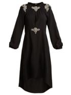 Matchesfashion.com Dodo Bar Or - Marisa Crystal Embellished Stretch Crepe Dress - Womens - Black