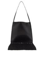 Matchesfashion.com Jil Sander - Border Tasselled Leather Tote Bag - Womens - Black