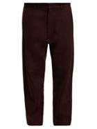 Matchesfashion.com Raey - Twist Seam Wool Trousers - Womens - Burgundy