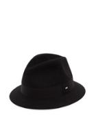 Matchesfashion.com Saint Laurent - Ribbon-trimmed Felt Trilby Hat - Womens - Black