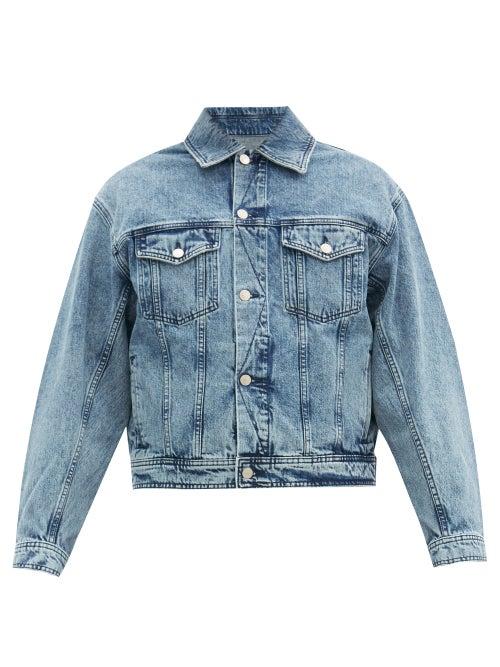Matchesfashion.com Ami - Chest-pocket Denim Jacket - Mens - Blue