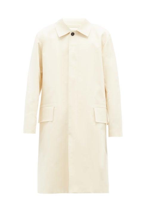 Matchesfashion.com Jil Sander - Single-breasted Cotton-gabardine Trench Coat - Mens - Cream