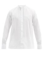 Matchesfashion.com Studio Nicholson - Stand-collar Cotton-poplin Shirt - Mens - White