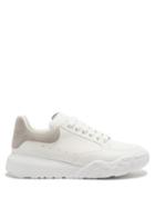 Alexander Mcqueen - New Court Raised-sole Leather Trainers - Mens - Grey White