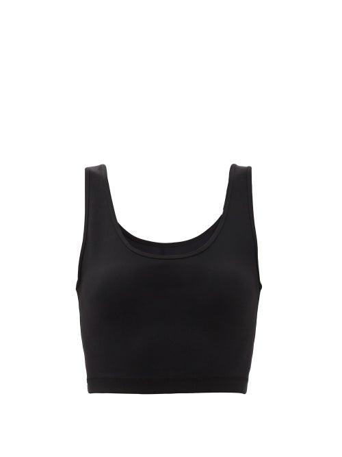 Matchesfashion.com Wardrobe. Nyc - Release 02 Scoop-neck Jersey Crop Top - Womens - Black