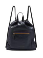 Matchesfashion.com Paul Smith - Logo-stripe Drawstring Leather Bag - Mens - Navy