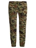 Nili Lotan Camouflage-print Cropped Trousers