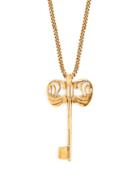 Matchesfashion.com Alexander Mcqueen - Key Charm Gold Tone Necklace - Womens - Gold