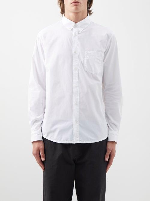 A.p.c. - Edouard Patch-pocket Cotton-poplin Shirt - Mens - White