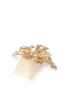 Matchesfashion.com Dolce & Gabbana - Crystal Embellished Hair Slide - Womens - Gold