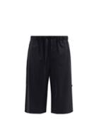 Matchesfashion.com Loewe - Side-tab Drawstring-waist Wool Shorts - Mens - Black