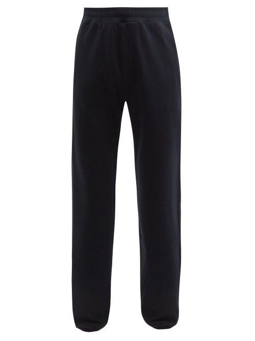 Mens Rtw The Row - Olin Cuffed-ankle Cotton Track Pants - Mens - Dark Navy