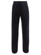 Mens Rtw The Row - Olin Cuffed-ankle Cotton Track Pants - Mens - Dark Navy