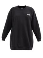 Ganni - Software Organic Cotton-blend Jersey Sweatshirt - Womens - Black