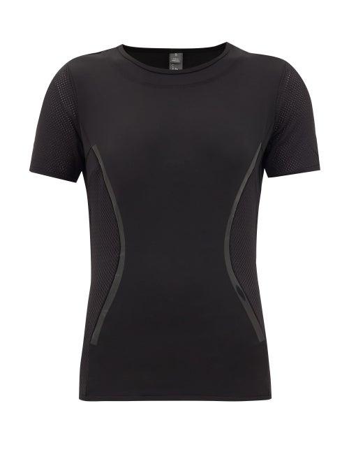 Matchesfashion.com Adidas By Stella Mccartney - Essentials Panelled Performance T-shirt - Womens - Black