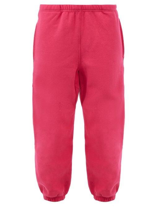 Raey - Recycled Cotton-blend Jersey Track Pants - Womens - Fuchsia