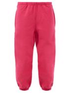 Raey - Recycled Cotton-blend Jersey Track Pants - Womens - Fuchsia