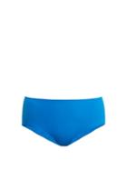 Matchesfashion.com Rochelle Sara - The Natalie Mid Rise Bikini Briefs - Womens - Light Blue