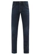 Mens Rtw Dolce & Gabbana - Washed Mid-rise Slim-leg Jeans - Mens - Indigo