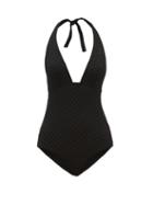 Matchesfashion.com Eres - Gabardine Triangle Top One Piece Swimsuit - Womens - Black