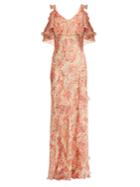 Vilshenko Ladonna Floral-print Silk Dress