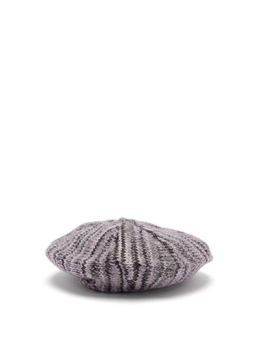 Matchesfashion.com Acne Studios - Wool Knit Beret - Womens - Grey