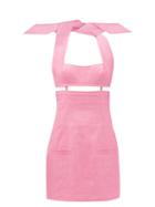 Jacquemus - Limao Cutout Twill Mini Dress - Womens - Pink