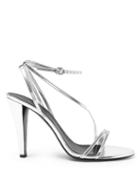 Matchesfashion.com Isabel Marant - Arora Leather Stiletto Heels - Womens - Silver