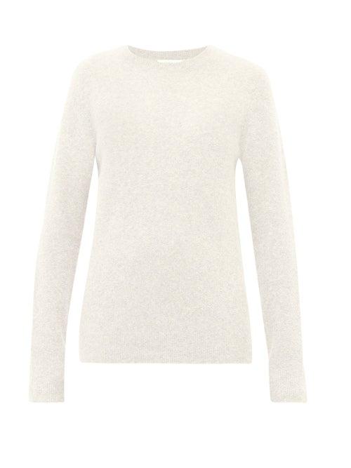 Matchesfashion.com Gabriela Hearst - Chester Bobbled Cashmere Blend Sweater - Womens - Ivory