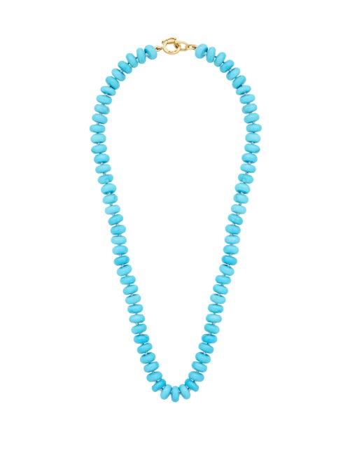 Matchesfashion.com Irene Neuwirth - Candy Turquoise & 18kt Gold Necklace - Womens - Blue