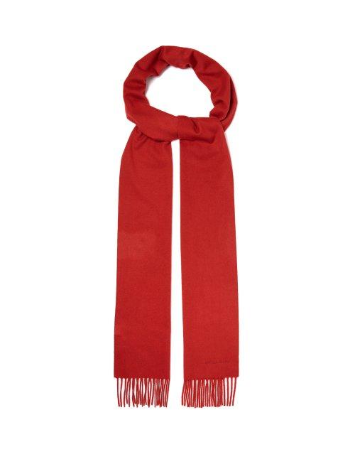 Matchesfashion.com Bottega Veneta - Fringe Cashmere Scarf - Womens - Red