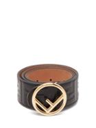 Matchesfashion.com Fendi - Logo Embossed Leather Belt - Womens - Black