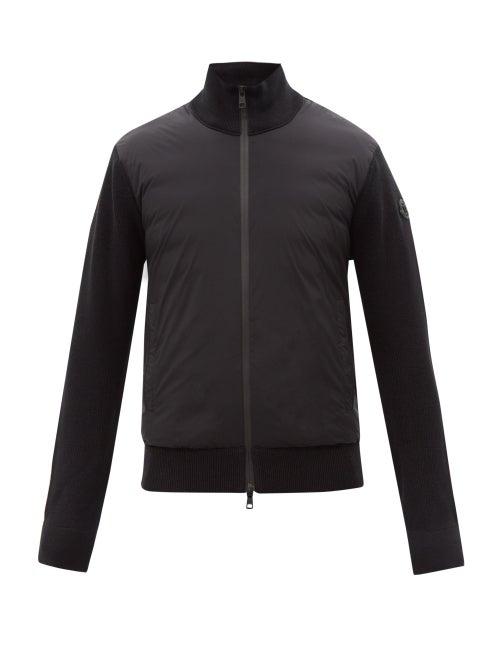 Moncler - High-neck Down-filled Track Top - Mens - Black