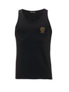 Matchesfashion.com Versace - Logo-print Stretch-cotton Vest - Mens - Black