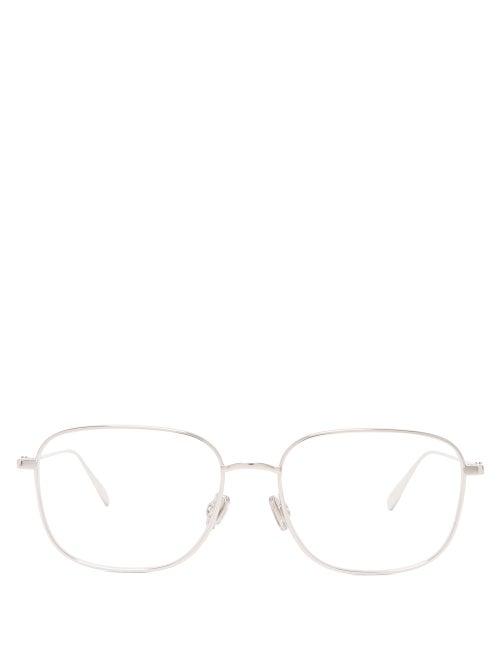 Matchesfashion.com Dior Eyewear - Diorstellaire1 Square Metal Glasses - Womens - Silver