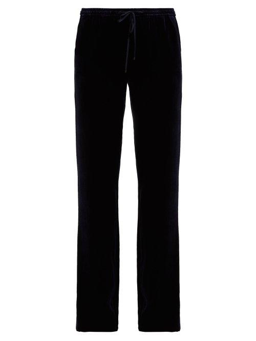 Matchesfashion.com Max Mara Studio - Vetro Trousers - Womens - Navy