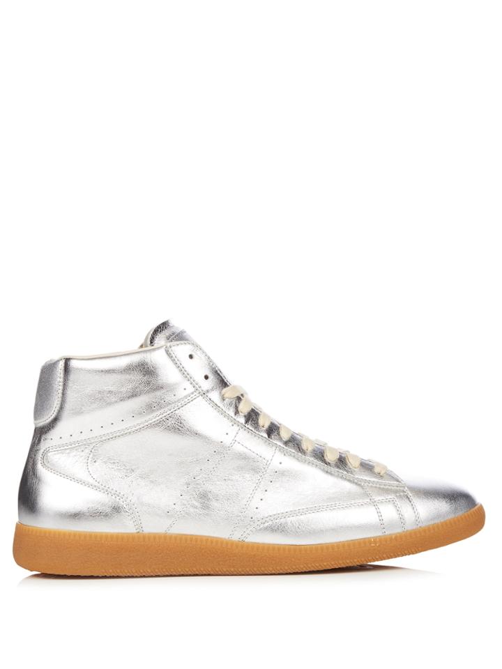 Maison Margiela Ace Mid-top Leather Trainers
