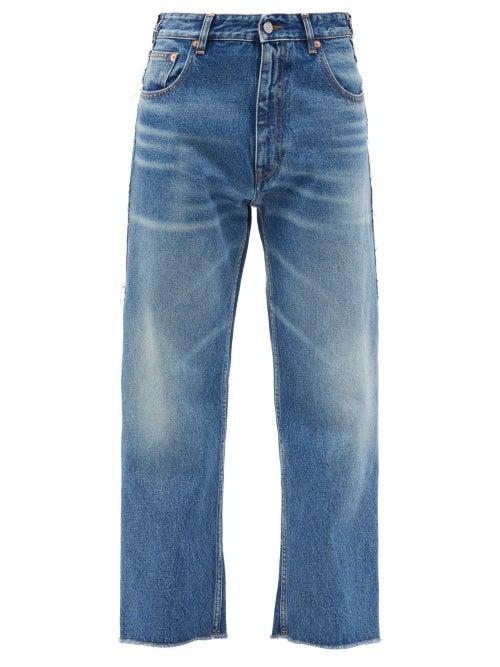 Matchesfashion.com Mm6 Maison Margiela - Washed High-rise Boyfriend Jeans - Womens - Denim