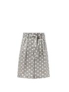 Ladies Rtw Max Mara - Euro Skirt - Womens - Grey White