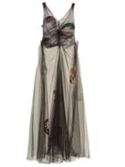 Matchesfashion.com Attico - Penelope Embellished Tulle Dress - Womens - Black Multi