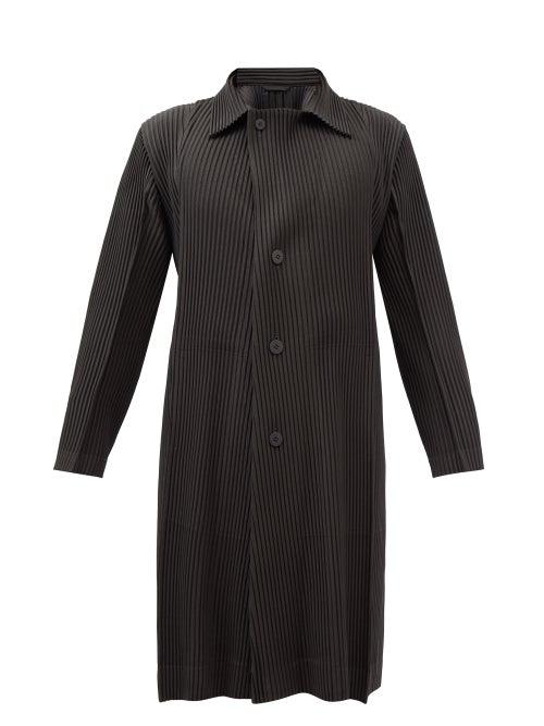 Homme Pliss Issey Miyake - Technical-pleated Coat - Mens - Black